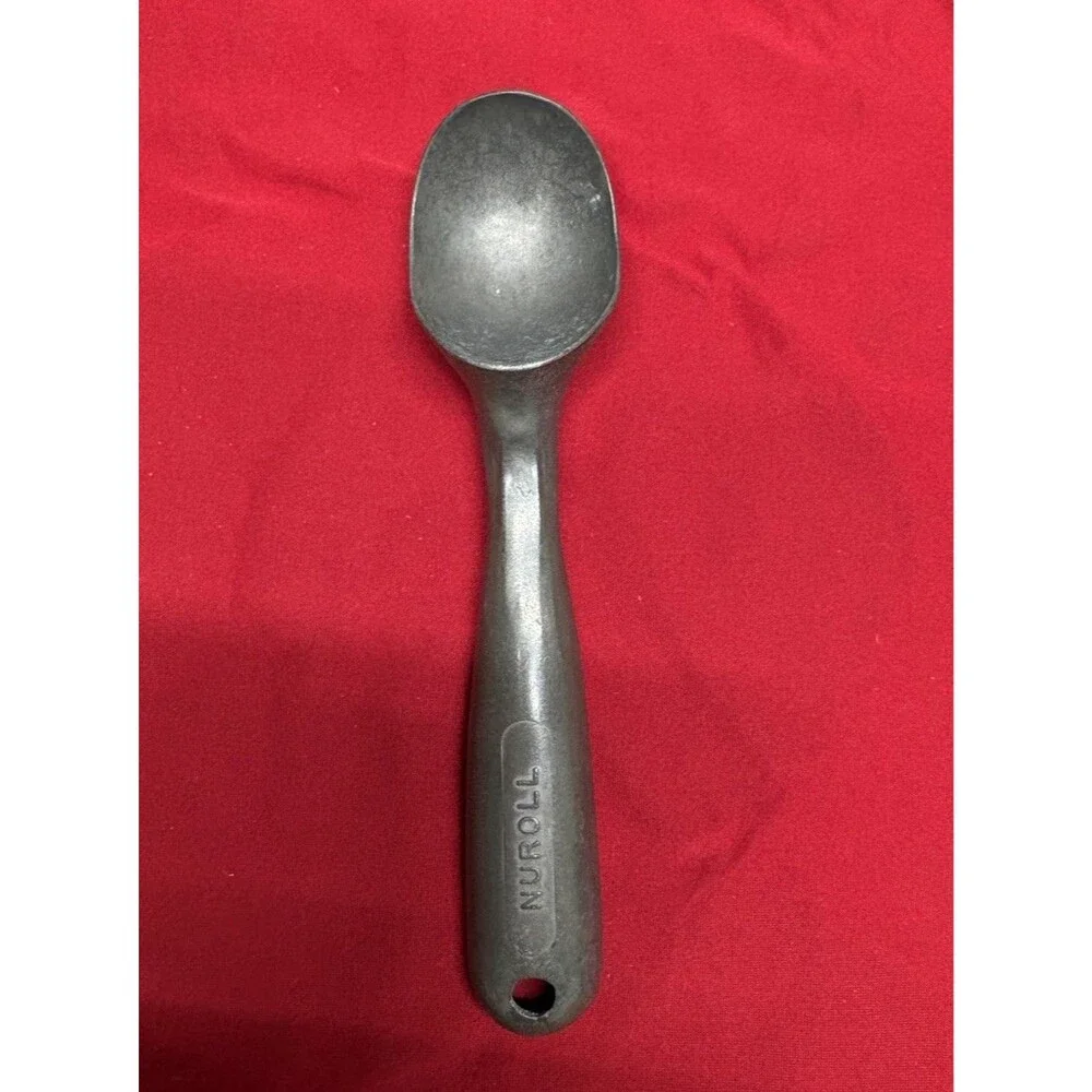 Vintage Nuroll Ice Cream Scoop Maumee Ohio USA Cast Aluminum Pat. D-184076
